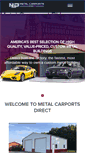 Mobile Screenshot of metalcarportsdirect.com